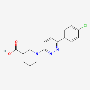 1-[6-(4-chlorophenyl)pyridazin-3-yl]piperidine-3-carboxylic acid