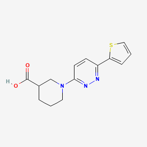 1-[6-(thiophen-2-yl)pyridazin-3-yl]piperidine-3-carboxylic acid