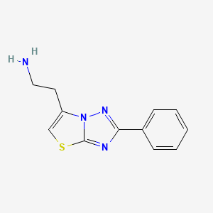 2-{2-phenyl-[1,2,4]triazolo[3,2-b][1,3]thiazol-6-yl}ethan-1-amine