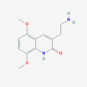 3-(2-aminoethyl)-5,8-dimethoxy-1,2-dihydroquinolin-2-one