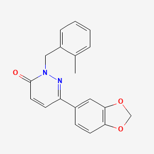 6-(2H-1,3-benzodioxol-5-yl)-2-[(2-methylphenyl)methyl]-2,3-dihydropyridazin-3-one