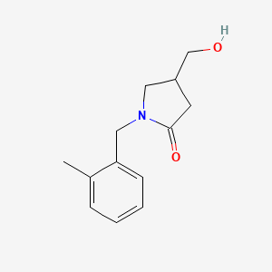 4-(hydroxymethyl)-1-[(2-methylphenyl)methyl]pyrrolidin-2-one