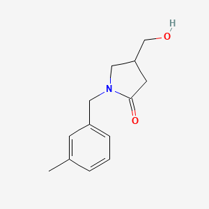 4-(hydroxymethyl)-1-[(3-methylphenyl)methyl]pyrrolidin-2-one