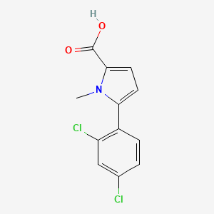 molecular formula C12H9Cl2NO2 B6524695 5-(2,4-dichlorophenyl)-1-methyl-1H-pyrrole-2-carboxylic acid CAS No. 1017473-94-7