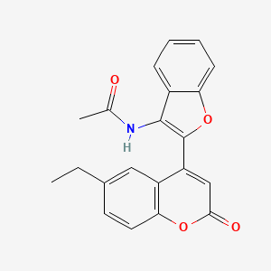N-[2-(6-ethyl-2-oxo-2H-chromen-4-yl)-1-benzofuran-3-yl]acetamide