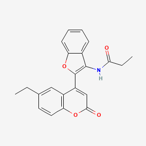N-[2-(6-ethyl-2-oxo-2H-chromen-4-yl)-1-benzofuran-3-yl]propanamide