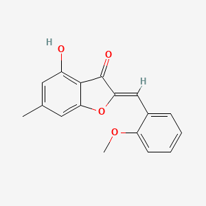 (2Z)-4-hydroxy-2-[(2-methoxyphenyl)methylidene]-6-methyl-2,3-dihydro-1-benzofuran-3-one