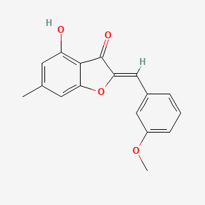 (2Z)-4-hydroxy-2-[(3-methoxyphenyl)methylidene]-6-methyl-2,3-dihydro-1-benzofuran-3-one