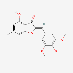 (2Z)-4-hydroxy-6-methyl-2-[(3,4,5-trimethoxyphenyl)methylidene]-2,3-dihydro-1-benzofuran-3-one