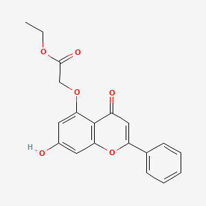 molecular formula C19H16O6 B6525027 ethyl 2-[(7-hydroxy-4-oxo-2-phenyl-4H-chromen-5-yl)oxy]acetate CAS No. 929452-19-7