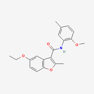 5-ethoxy-N-(2-methoxy-5-methylphenyl)-2-methyl-1-benzofuran-3-carboxamide