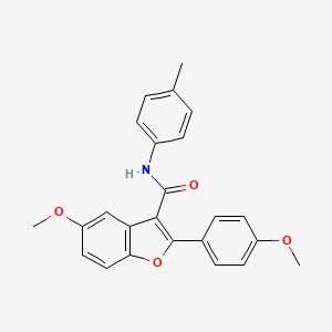 5-methoxy-2-(4-methoxyphenyl)-N-(4-methylphenyl)-1-benzofuran-3-carboxamide