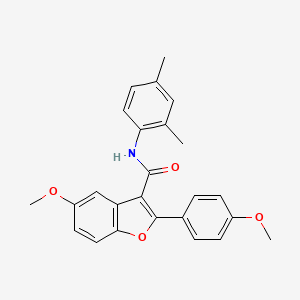 molecular formula C25H23NO4 B6525216 N-(2,4-dimethylphenyl)-5-methoxy-2-(4-methoxyphenyl)-1-benzofuran-3-carboxamide CAS No. 929428-16-0