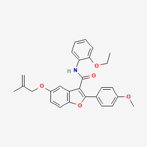 N-(2-ethoxyphenyl)-2-(4-methoxyphenyl)-5-[(2-methylprop-2-en-1-yl)oxy]-1-benzofuran-3-carboxamide