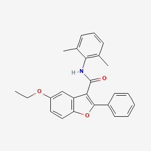 molecular formula C25H23NO3 B6525260 N-(2,6-dimethylphenyl)-5-ethoxy-2-phenyl-1-benzofuran-3-carboxamide CAS No. 929513-31-5