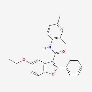 molecular formula C25H23NO3 B6525277 N-(2,4-dimethylphenyl)-5-ethoxy-2-phenyl-1-benzofuran-3-carboxamide CAS No. 929428-30-8