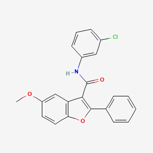 N-(3-chlorophenyl)-5-methoxy-2-phenyl-1-benzofuran-3-carboxamide