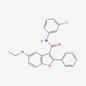 molecular formula C23H18ClNO3 B6525282 N-(3-chlorophenyl)-5-ethoxy-2-phenyl-1-benzofuran-3-carboxamide CAS No. 929513-35-9
