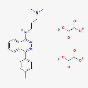 molecular formula C24H28N4O8 B6525701 N-[3-(dimethylamino)propyl]-4-(4-methylphenyl)phthalazin-1-amine; bis(oxalic acid) CAS No. 1051931-33-9