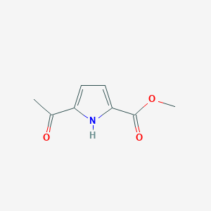 molecular formula C8H9NO3 B065265 Methyl 5-acetyl-1H-pyrrole-2-carboxylate CAS No. 167167-28-4