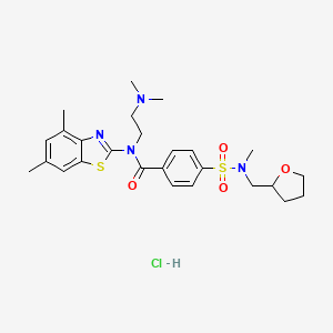 N-(4,6-dimethyl-1,3-benzothiazol-2-yl)-N-[2-(dimethylamino)ethyl]-4-{methyl[(oxolan-2-yl)methyl]sulfamoyl}benzamide hydrochloride