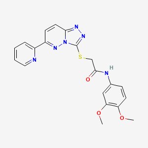 N-(3,4-dimethoxyphenyl)-2-{[6-(pyridin-2-yl)-[1,2,4]triazolo[4,3-b]pyridazin-3-yl]sulfanyl}acetamide