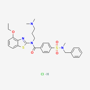 4-[benzyl(methyl)sulfamoyl]-N-[3-(dimethylamino)propyl]-N-(4-ethoxy-1,3-benzothiazol-2-yl)benzamide hydrochloride