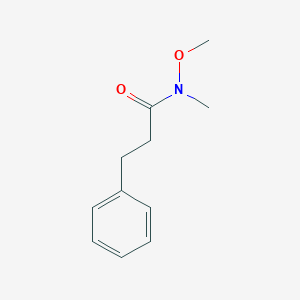 molecular formula C11H15NO2 B065275 N-methoxy-N-methyl-3-phenylpropanamide CAS No. 170646-96-5
