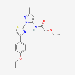 2-ethoxy-N-{1-[4-(4-ethoxyphenyl)-1,3-thiazol-2-yl]-3-methyl-1H-pyrazol-5-yl}acetamide