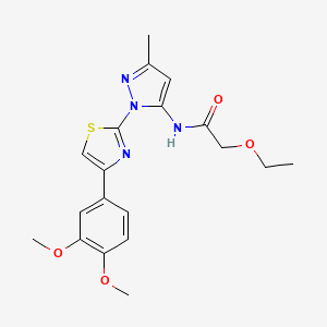 N-{1-[4-(3,4-dimethoxyphenyl)-1,3-thiazol-2-yl]-3-methyl-1H-pyrazol-5-yl}-2-ethoxyacetamide