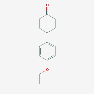 molecular formula C14H18O2 B065279 4-(4-Ethoxyphenyl)cyclohexanone CAS No. 163671-48-5