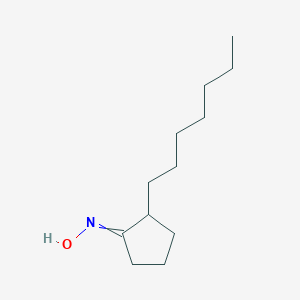 molecular formula C12H23NO B065281 N-(2-庚基环戊基亚甲基)羟胺 CAS No. 165385-93-3