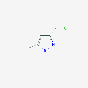 molecular formula C6H9ClN2 B065287 3-(Chloromethyl)-1,5-dimethyl-1H-pyrazole CAS No. 180519-09-9
