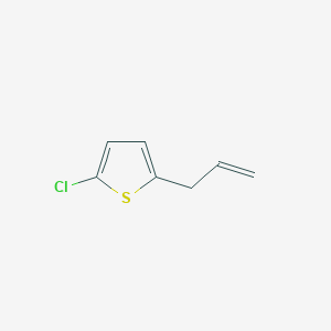 molecular formula C7H7ClS B065297 3-(5-Chloro-2-thienyl)-1-propene CAS No. 173415-71-9