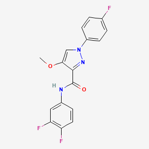 N-(3,4-difluorophenyl)-1-(4-fluorophenyl)-4-methoxy-1H-pyrazole-3-carboxamide
