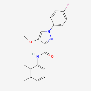 N-(2,3-dimethylphenyl)-1-(4-fluorophenyl)-4-methoxy-1H-pyrazole-3-carboxamide