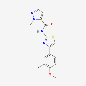 N-[4-(4-methoxy-3-methylphenyl)-1,3-thiazol-2-yl]-1-methyl-1H-pyrazole-5-carboxamide