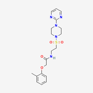 2-(2-methylphenoxy)-N-(2-{[4-(pyrimidin-2-yl)piperazin-1-yl]sulfonyl}ethyl)acetamide
