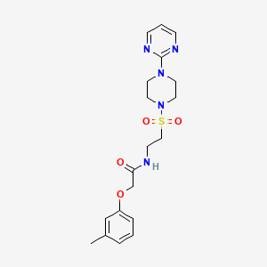 2-(3-methylphenoxy)-N-(2-{[4-(pyrimidin-2-yl)piperazin-1-yl]sulfonyl}ethyl)acetamide