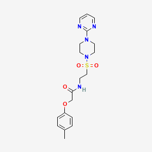 2-(4-methylphenoxy)-N-(2-{[4-(pyrimidin-2-yl)piperazin-1-yl]sulfonyl}ethyl)acetamide