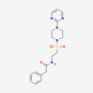2-phenyl-N-(2-{[4-(pyrimidin-2-yl)piperazin-1-yl]sulfonyl}ethyl)acetamide