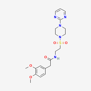 2-(3,4-dimethoxyphenyl)-N-(2-{[4-(pyrimidin-2-yl)piperazin-1-yl]sulfonyl}ethyl)acetamide