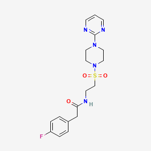 2-(4-fluorophenyl)-N-(2-{[4-(pyrimidin-2-yl)piperazin-1-yl]sulfonyl}ethyl)acetamide