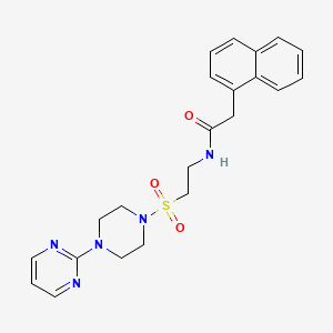 2-(naphthalen-1-yl)-N-(2-{[4-(pyrimidin-2-yl)piperazin-1-yl]sulfonyl}ethyl)acetamide