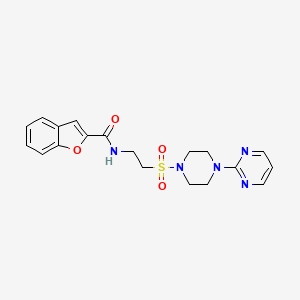 N-(2-{[4-(pyrimidin-2-yl)piperazin-1-yl]sulfonyl}ethyl)-1-benzofuran-2-carboxamide