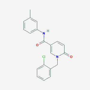 molecular formula C20H17ClN2O2 B6531072 1-[(2-chlorophenyl)methyl]-N-(3-methylphenyl)-6-oxo-1,6-dihydropyridine-3-carboxamide CAS No. 946362-16-9