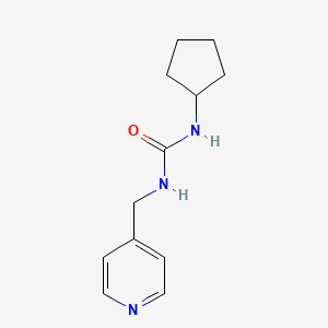 molecular formula C12H17N3O B6531134 1-Cyclopentyl-3-(pyridin-4-ylmethyl)urea CAS No. 1090491-50-1