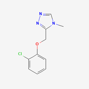 3-[(2-chlorophenoxy)methyl]-4-methyl-4H-1,2,4-triazole
