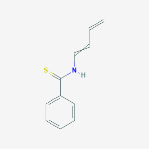 molecular formula C11H11NS B065314 N-buta-1,3-dienylbenzenecarbothioamide CAS No. 170937-98-1