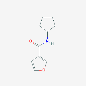 molecular formula C10H13NO2 B6531401 N-cyclopentylfuran-3-carboxamide CAS No. 1091003-50-7